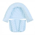 2Pcs/Set Baby Safety Seat Headrest + Safety Belt Cover Set for Infants Sky blue