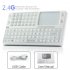 2 4G Wireless Mini Keyboard with Touchpad   Blue LED Backlight 