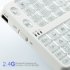 2 4G Wireless Mini Keyboard with Touchpad   Blue LED Backlight 