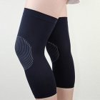 2pcs Breathable Elasticated Knee Pads Warm Leg Sleeve Knee Brace Support Anti Crash Kneepad Joint Wrap Protector black