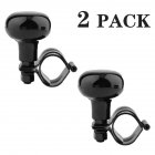 2pcs/set Car Steering Wheel Suicide Spinner Power Knob with Clamp  for All Vehicles 2 black