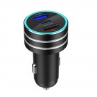 3.1A Dual USB Vehicle Charger TYPE-C Charge Interface Fast Car Charger black