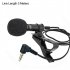 3 5mm Lavalier Microphone Vocal Stand Clip Tie Audio Video Lapel Microphone 1 5m elbow