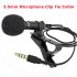 3 5mm Lavalier Microphone Vocal Stand Clip Tie Audio Video Lapel Microphone 1 5m elbow
