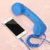 3 5mm Universal Phone Telephone Radiation proof Receivers Cellphone Handset Classic Headphone MIC Microphone Blue