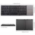 3 Fold  Keyboard Ultra Thin Light ABS Mini Wireless Bluetooth Keyboard Touchpad Windows Android black