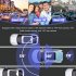 3 Lens Car Driving Recorder 2 Inch HD 1080p Front Rear Video Recorder Night Vision G Sensor Dvr Dash Cam Black
