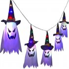 3 Meters 5Led Halloween Witch Hat String Lights Hanging Scary Atmosphere Lamp