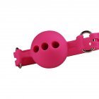 3 Sizes Soft Safety Silicone Open Mouth Gag Ball BDSM Bondage Slave Ball Gag Erotic Sex Toys For Woman Couples Adult Sex Games pink small