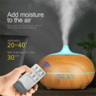 3 in 1 550ml Ultrasonic Led Essential Oil Aroma Diffuser Remote Control Mist Humidifier Air Purifier US plug