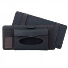 3 in 1 Auto CD Board Tissue Case Sun Shield CD Clip Pen Holder Organizer Car Accessories black