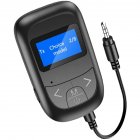 3-in-1 Bluetooth 5.0 Audio Transmitter Receiver Car Kit Music Audio Aux Handsfree Adapter black