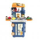 3-in-1 Children Bus Pretend Play Playset Simulation Doctor Kitchen Supermarket Makeup Kit Educational Toy