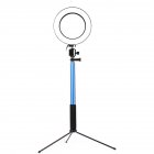 3 in 1 <span style='color:#F7840C'>LED</span> Ring Light Blue 26CM