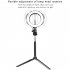 3 in 1 LED Ring Light Photo Photography Dimmable Video for Smartphone with Tripod Selfie Stick   Phone Holder Blue 26CM