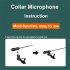 3 in 1 Lavalier Microphone Multi functional Lapel Clip on Mic Compatible For Iphone Pc Dslr Camera Recording Streaming 3 meters