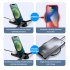 3 in 1 Multifunctional Wireless Fast Charger For Phone Watch Headset Desktop Wireless Charging Base White