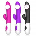 30 Speed Vibration Dildo Rabbit Vibrator for Women USB Charge Dual Motor G Spot Vibrators Female Sex Toys black