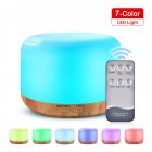 300ml Remote Control Wood Grain Household Fragrance Lamp Ultrasonic Mute Humidifier Light wood grain remote control_Chinese Plug