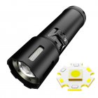 30W LED Flashlight Digital Power Display 6600mA Telescopic Zoom Super Bright Powerful Flash Light IPX4 Waterproof F441