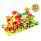336pcs Marble Run Building Blocks Toy Diy Small Particles Assembled Building Blocks Educational Toys For Kids Gifts building block track
