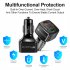 38w Car Charger Fast Charging Type C Pd Qc3 0 3 1a Usb Charger Multiport Adapter for iPhone Xiaomi Huawei Black