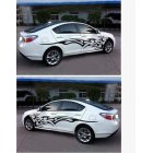 3D Flame Totem Decals Car Stickers Full Body Car Styling Vinyl Decal Sticker for Cars Decoration black
