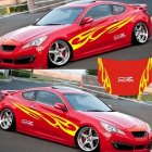 3D Flame Totem Decals Car Stickers