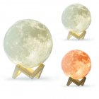 3D Moon Shaped Lamp Moonlight Colorful Touch USB LED Night Light Decor Home Decor Gift 2 colors (without remote control)_15cm