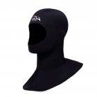 3MM Neoprene Diving Hoods Cap Hat Winter Snorkel Wetsuit Warm Head Cover Bibbed long to Shoulder Scuba  black line_XL