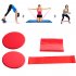 3Pcs Exercise Sliding Gliding Discs Yoga Fitness Abdominal Trainers Core Slider Tension Belt Resistance Ring black