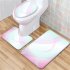 3pcs Non  Slip Shower  Floor  Rugs Lid  Cover Pedestal Rug Gradient  Bathroom  Accessories  Rug pj19823 a019 45cmx75cm