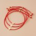 3pcs Women Bracelet Creative Simple Heart shaped Adjustable Bangle Jewelry Accessories