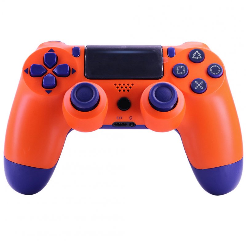 4.0 Wireless Bluetooth Controller Gamepad with Light Strip for PS4 Sunset