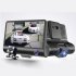 4 0 inch 1080p Hd Car  Dash  Cam H35 Hidden Ultra Wide Angle 3 Lens Night Vision Driving Recorder Waterproof Rear Camera Parking Monitor Black