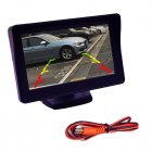 4.3-Inch HD Car Monitor Tft Screen 2-Way Signal Input Parking Rear View Camera