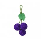 4.5cm Pet Cat Sisal Ball Simulation Fruit Shape Chew Toys Pet Supplies For Relieve Stress Anxiety Boredom grape
