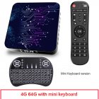 4+64gb Tv Box Tp02 Rk3318 Android 10 Tv Box With Remote Control 4+64G_US plug+I8 Keyboard