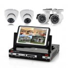 4 Channel DVR Kit has a 7 Inch LCD Screen plus two Outdoor Cameras and two Indoor Cameras as part of the package