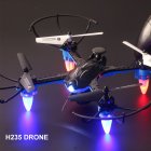 4 Channel RC <span style='color:#F7840C'>Drone</span> Mini Headless Mode Helicopter 2.4G 6-Axis Real-time Transmission Gyro Helicopter Black grid color