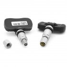 4 Pcs Car Built-in Wireless Tire Pressure Monitor Bluetooth-compatible 5.0 TPMS Compatible For Android Ios black+silver