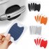 4 Pcs set Car  Door  Handle  Sticker Carbon Fiber Protective Film Anti scratch Handle Sticker Silver