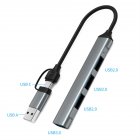 4-in-1 Type C Hub Docking Station Usb C To Usb3.0 Adapter For Notebook Laptop Computer Mobile Phone HC-77