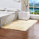 40X40CM Washable Wool Carpet - Light Yellow