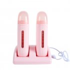 40w Portable Wax Warmer Detachable Hair Removal Wax Machine Depilatory Wax For Legs Arms Underarm Pink EU plug 220V