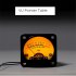45mm Big Vu Meter Stereo Amplifier Board Backlight Power Meter Level Indicator Adjustable With Driver Yellow background