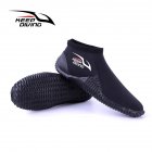 4MM Diving Shoes Neoprene Nylon Non-Slip Scuba Diving Boots Low Water Shoes for Beach Surfing Swimming black_M (39-40)