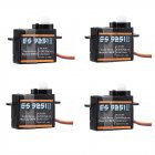 4PCS Emax ES9251Ⅱ Upgrade Version 2.5g Plastic Micro Digital Servo For RC Model black