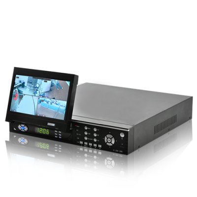 4 Channel H.264 Security System with LCD