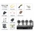 4 IP Camera Complete Surveillance System   DVR Set